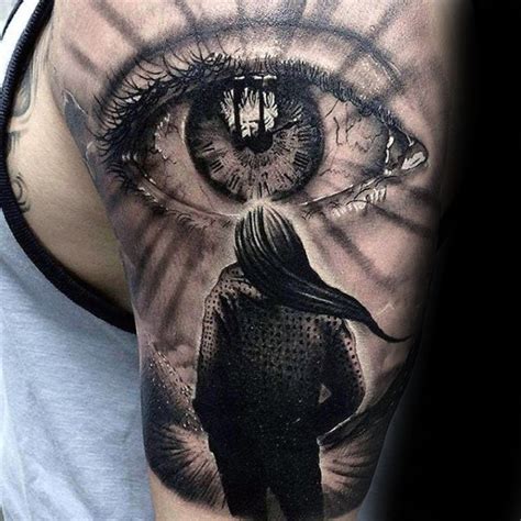50 Realistic Eye Tattoo Designs For Men Visionary Ink Ideas