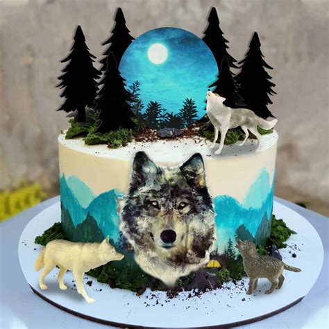 Moon Wolf Cake Ubicaciondepersonascdmxgobmx