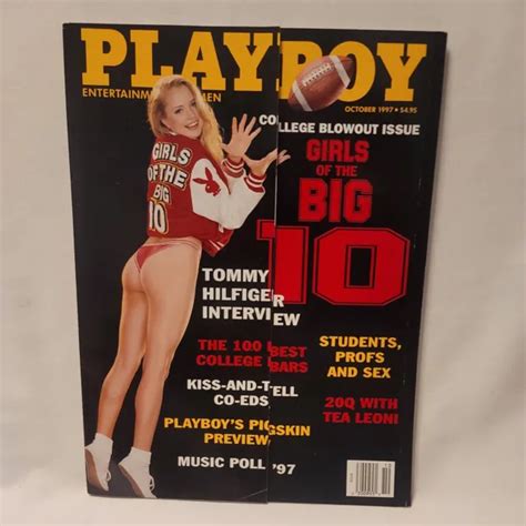 PLAYBOY OCTOBER 1997 Playmate Girls Of The Big 10 Layla Roberts PMOM