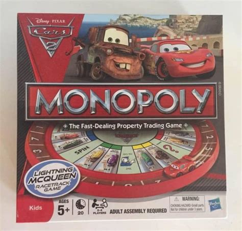 Cars Monopoly Board Game Like New Etsy