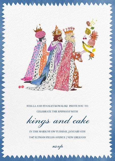 Three Kings Party Invitation Three Kings Happy Three Kings Day We