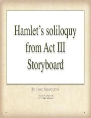 Halmet Storyboard Pdf Hamlet S Soliloquy From Act III Storyboard By Lexy Newcome