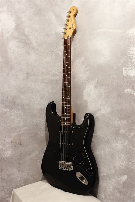 Squier Japan Silver Series Stratocaster Sst33 Black 1993 Reverb