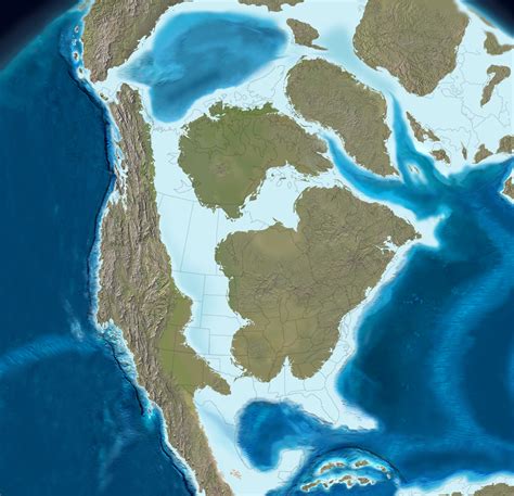 North America In The Late Cretaceous 75 Million Years Ago More From