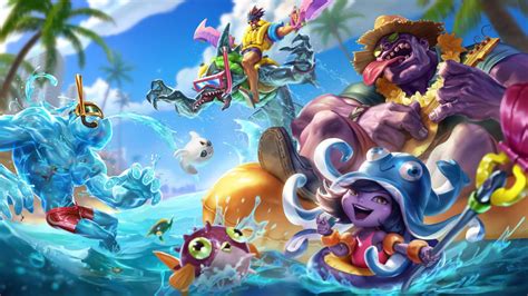 Riot Is That Image The Splash Art For The New Pool Party Skins