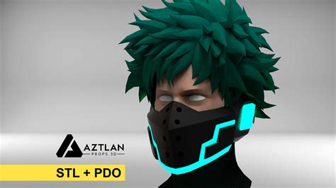 Deku Mask Mha Movie 3 3d Print And Pepakura Etsy Uk