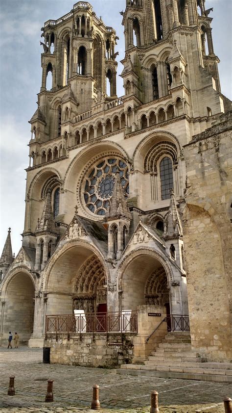 The Large Cathedral Has Many Windows And Arches