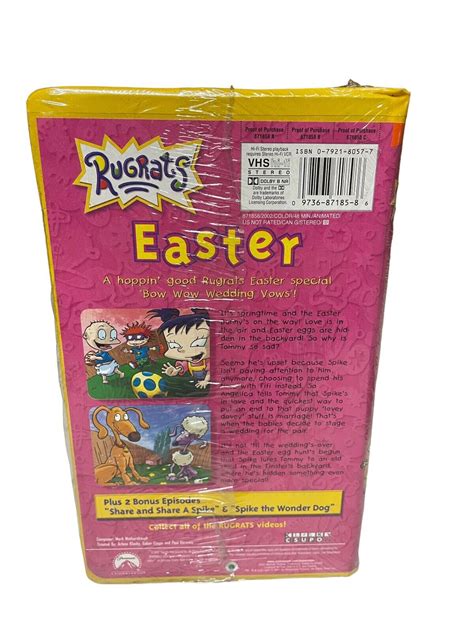 Rugrats Easter Orange Clamshell Vhs Video Tape Holiday Movie