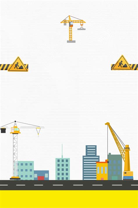 Safety Production Safety Construction Poster Background Wallpaper Image