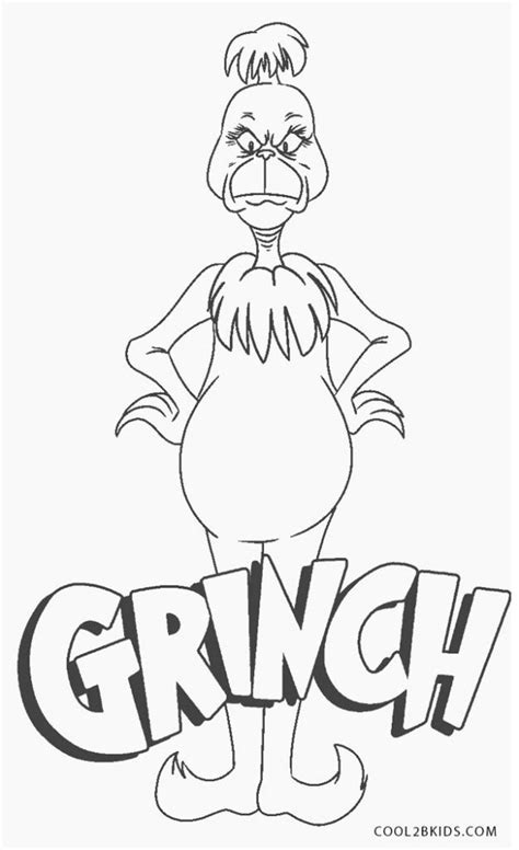 Free Printable Grinch Coloring Pages For Kids | Cool2bKids | Printable