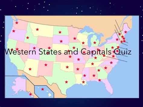 Western States And Capitals Quiz Free Activities Online For Kids In 5th