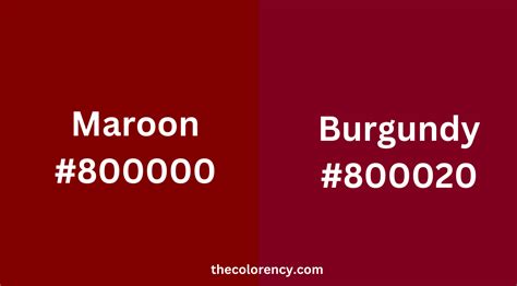 Maroon Vs Burgundy All The Differences Explained