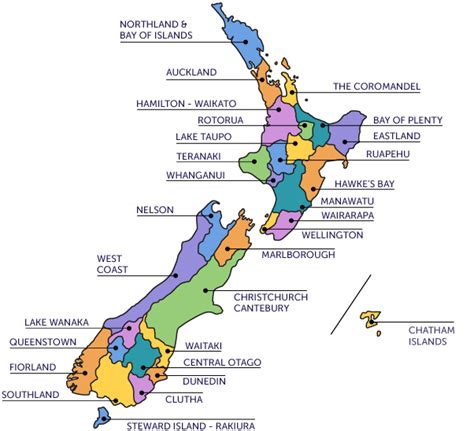 Bay Of Islands New Zealand Map - North Port Florida Map