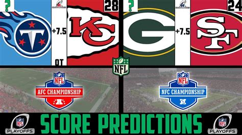 Nfl Conference Championship Score Predictions 2020 Nfl Playoff Picks