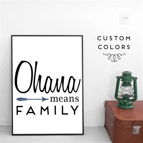 Description ohana quote 'ohana means family. "Ohana Means Family" 8x10 Art Print | aftcra