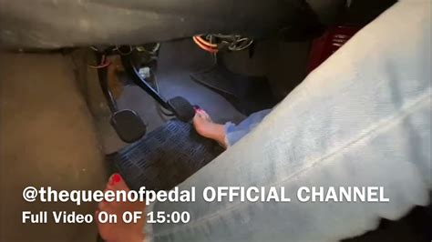 Pedal Pumping And Cranking Barefoot 👠🚗 Youtube
