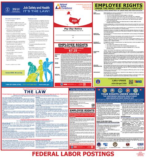 2023 Federal Labor Law Posters National Safety Compliance