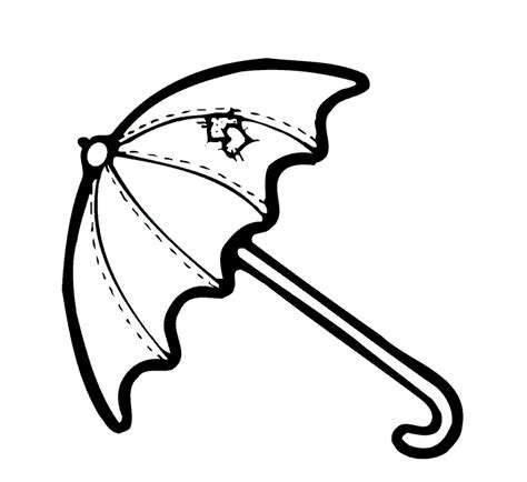 Umbrellas Coloring Pages Clipart Best