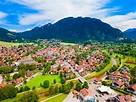 Oberammergau Aerial Panoramic View in Bavaria, Germany Stock Image ...