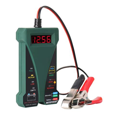 Amazon Com MOTOPOWER MP E V Digital Car Battery Tester Voltmeter And Charging System