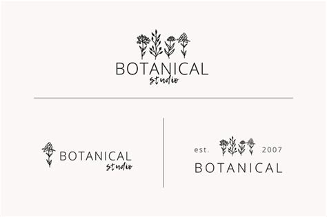 Premium Vector Collection Of Hand Drawn Floral Logos