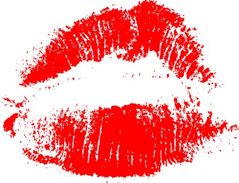 9 Red Print Of Kiss Lips Png Transparent