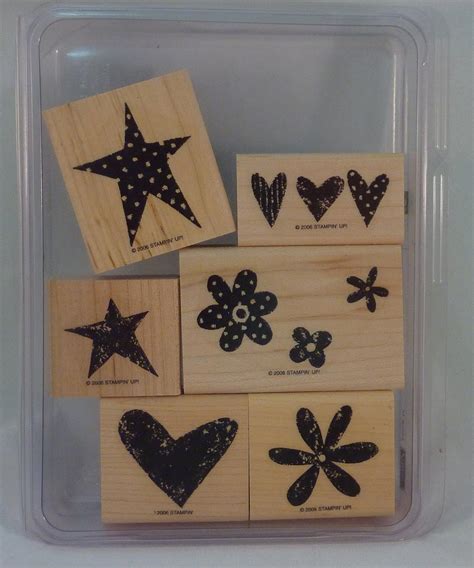 Amazon Com Stampin Up LOVE IT Set Of Decorative Rubber Stamps Retired Toys Games