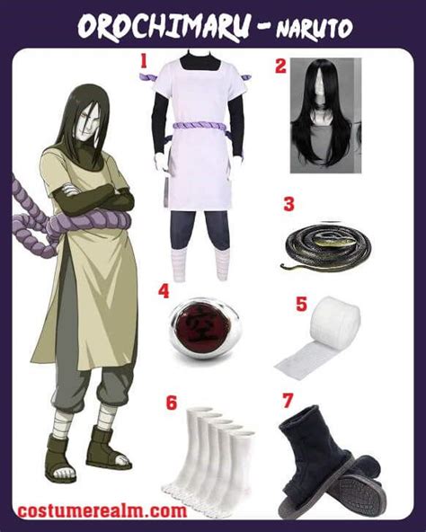 Orochimaru Cosplay Cosplay Outfits Naruto Halloween Costumes Naruto