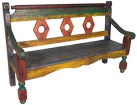 Are you looking for a way to. Rustic Painted Benches from Mexico