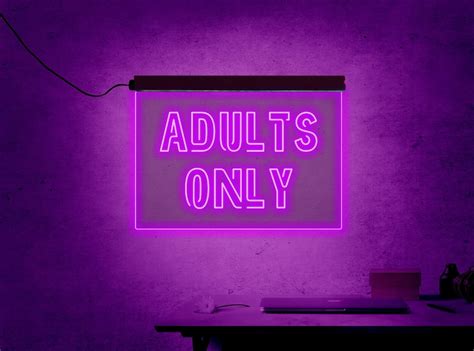 Adults Only Signadults Only Neon Signadults Only Led Signneon Sign