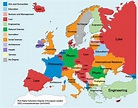 Map Of Europe with countries » Vacances - Guide Voyage