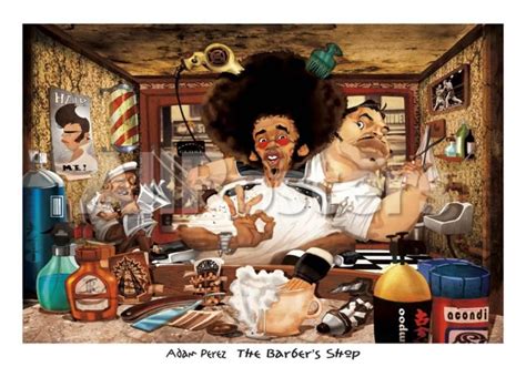 The Barbers Shop Print By Adam Perez At Barber Shop