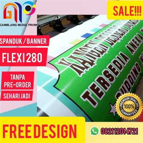 Cetak Spanduk Print Banner Baliho Online Murah Hires Flexi 280