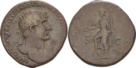 RÖmische Kaiserzeit Dupondius 119 121 Hadrian 117 138 Ss Ma Shops