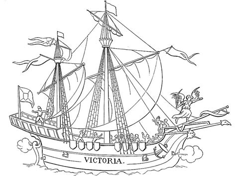 One Of The Five Vessels Of His Fleet Drawing By Mary Evans Picture