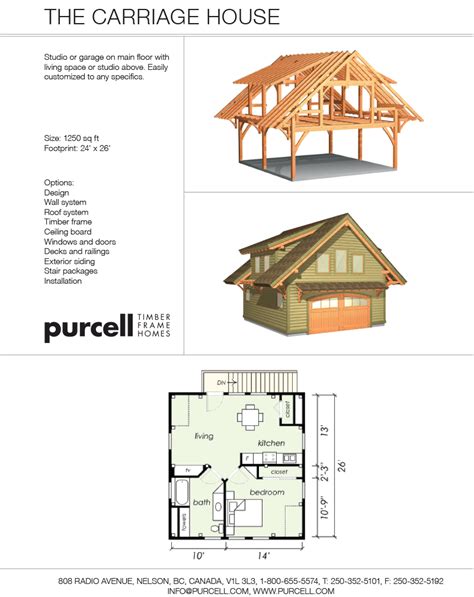 Purcell Timber Frames The Carriage House Full Home Package Timber