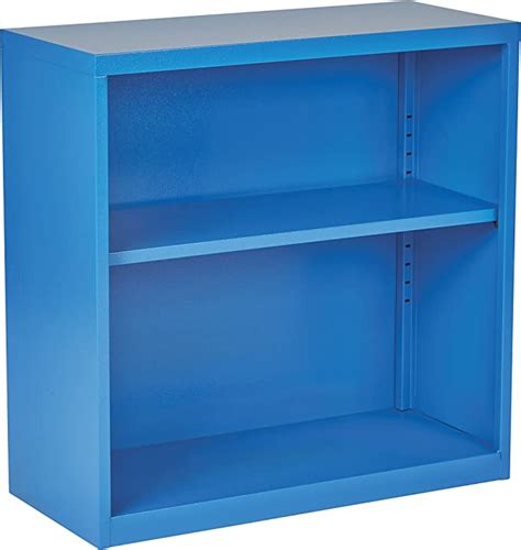 Osp Home Furnishings Metal Bookcase Blue