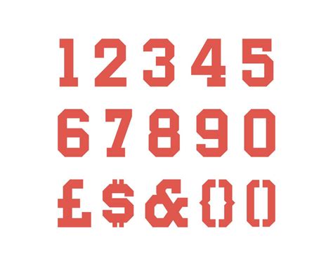 Monogram College Font Numbers Svg Cutting File Commercial