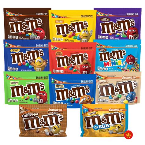 Mandms Chocolate Candy Sharing Size Different Flavors Shopee