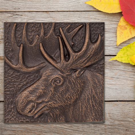 Let us help you decorate your bare walls at home or work. Moose 8" x 8" Indoor Outdoor Wall Decor| Wall Décor ...