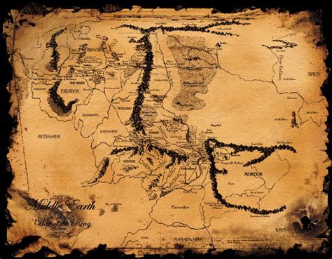 Hd Map Of Middle Earth Middle Earth Map Wallpapers Bodrumwasual