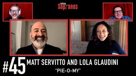 Talking Sopranos 45 W Lola Glaudini Agent Ciccerone And Matt