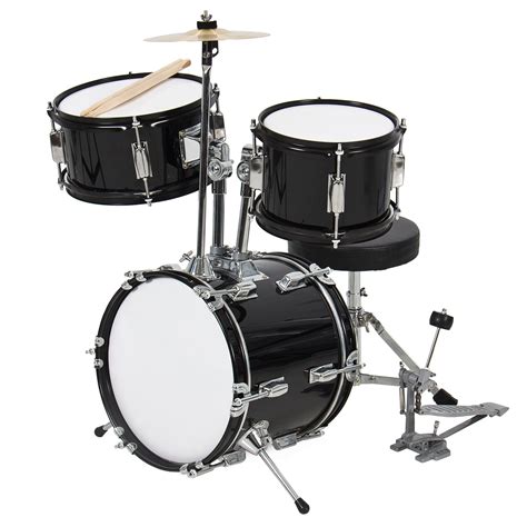 Best Choice Products 3 Piece Kids Beginner Drum Set W Cushioned Stool