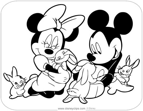 24 Mickey And Minnie Coloring Pages Free Coloring Pages