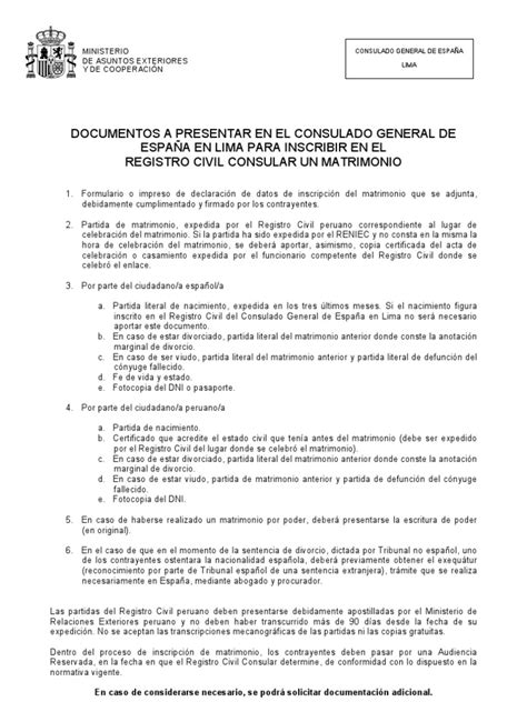 Requisitos Para Matrimonio Por Poder En Espana Rafolkmanual