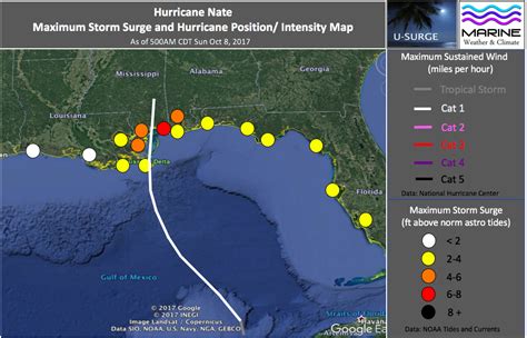 Hurricane Hals Storm Surge Blog Nates Storm Surge Exceeds 6 Ft In Se