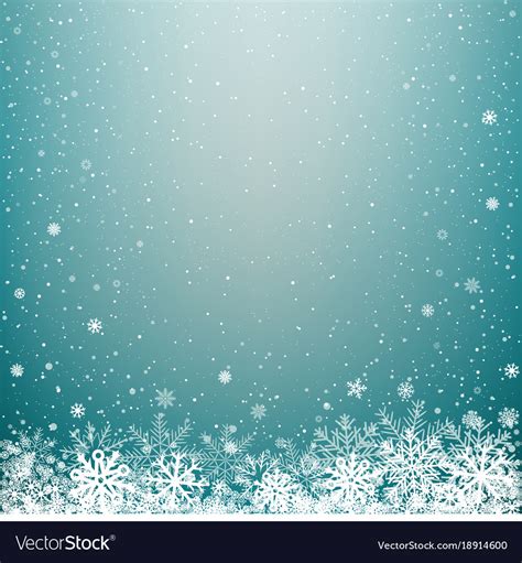 Blue Light Winter Snow Background Royalty Free Vector Image