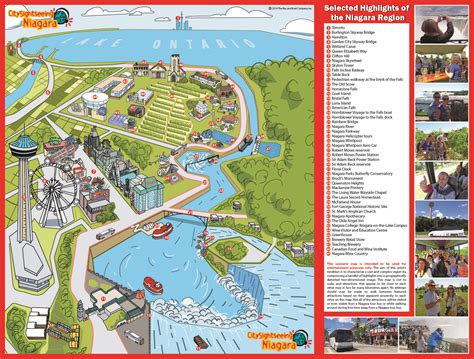 Niagara Falls Day Tour Map City Sightseeing Toronto Niagara Falls