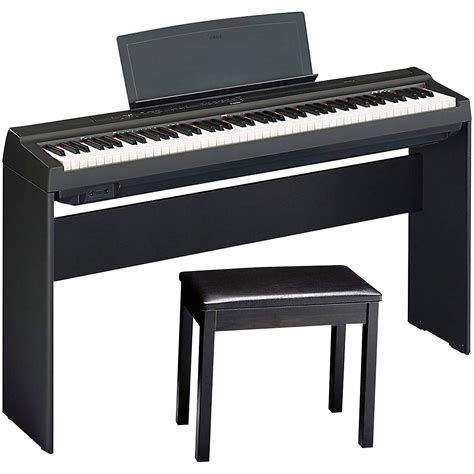 Yamaha P 125blb Digital Piano With Wooden Stand And Bench Black