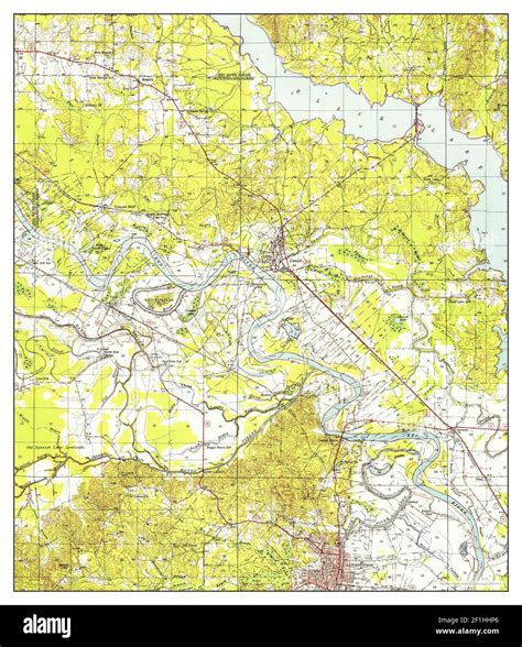 Campti Louisiana Map 1944 162500 United States Of America By